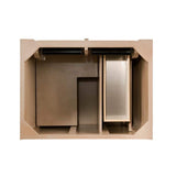 James Martin Vanities Bristol 30" Single Vanity in Whitewashed Walnut with Carrara Marble Top