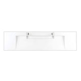 James Martin Vanities Linear 72.5" Double Bath Vanity in Glossy White with Solid Surface Top