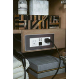 James Martin Vanities Linear 72.5" Double Bath Vanity, Whitewashed Walnut, Glossy White Top