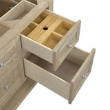 James Martin Vanities Breckenridge 60" Single Bath Vanity in Whitewashed Oak with Carrara Marble Top
