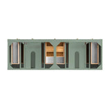 James Martin Vanities Breckenridge 72" Bathroom Vanity in Smokey Celadon with White Zeus Quartz Top