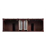 James Martin Vanities Brittany 72" Double Bath Vanity in Burnished Mahogany with Carrara Marble Top