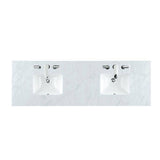 James Martin Vanities Brittany 72" Double Bath Vanity in Burnished Mahogany with Carrara Marble Top