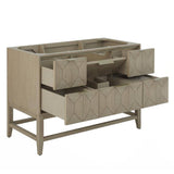 James Martin Vanities Emmeline 48" Bathroom Vanity in Pebble Oak with Quartz Top