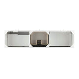 James Martin Vanities Linear 72.50 in. Double Bath Vanity Cabinet, Glossy White