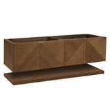 James Martin Vanities Marcello 72" Double Bath Vanity Cabinet in Chestnut, Floating Design