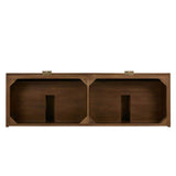 James Martin Vanities Marcello 72" Double Bath Vanity Cabinet in Chestnut, Floating Design