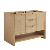 James Martin Vanities Solene 48-Inch Single Bath Vanity Cabinet Without Top in Seaside Oak