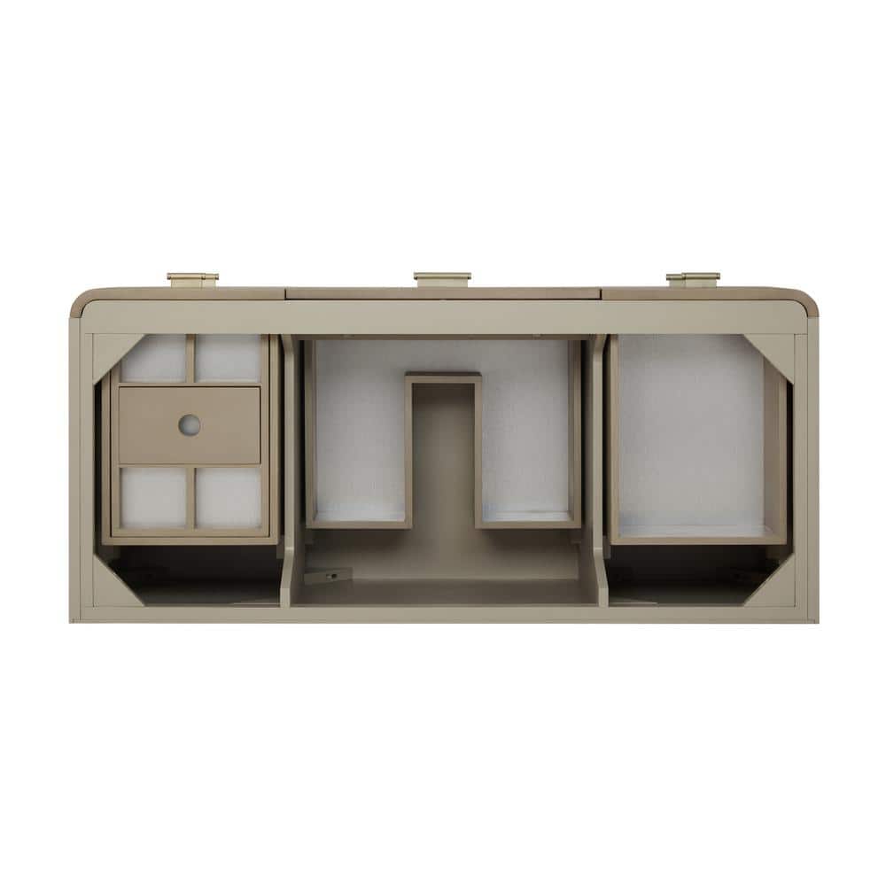 James Martin Vanities Lucian 48" Pebble Oak Bathroom Vanity Cabinet Without Top