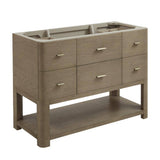 James Martin Vanities Lucian 48" Pebble Oak Bathroom Vanity Cabinet Without Top