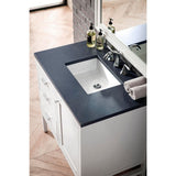 James Martin Vanities 36 in. Charcoal Soapstone Quartz Vanity Top with White Basin