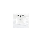 James Martin Vanities 26 in. Single Basin Vanity Top in Arctic Fall with White Basin