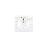 James Martin Vanities 26 in. Single Basin Vanity Top in Arctic Fall with White Basin