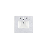 James Martin Vanities Carrara Marble Vanity Top with Porcelain Sink, 26 in.