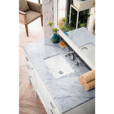 James Martin Vanities Carrara Marble Vanity Top with Porcelain Sink, 36 in.