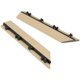 NewTechWood 1/12 ft. x 1 ft. Quick Deck Composite Deck Tile Outside Corner Trim in Japanese Cedar (2-Pieces/Box)