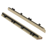 NewTechWood 1/12 ft. x 1 ft. Quick Deck Composite Deck Tile Outside Corner Trim in Japanese Cedar (2-Pieces/Box)