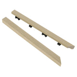 NewTechWood 1/12 ft. x 1 ft. Quick Deck Composite Deck Tile Outside Corner Trim in Japanese Cedar (2-Pieces/Box)