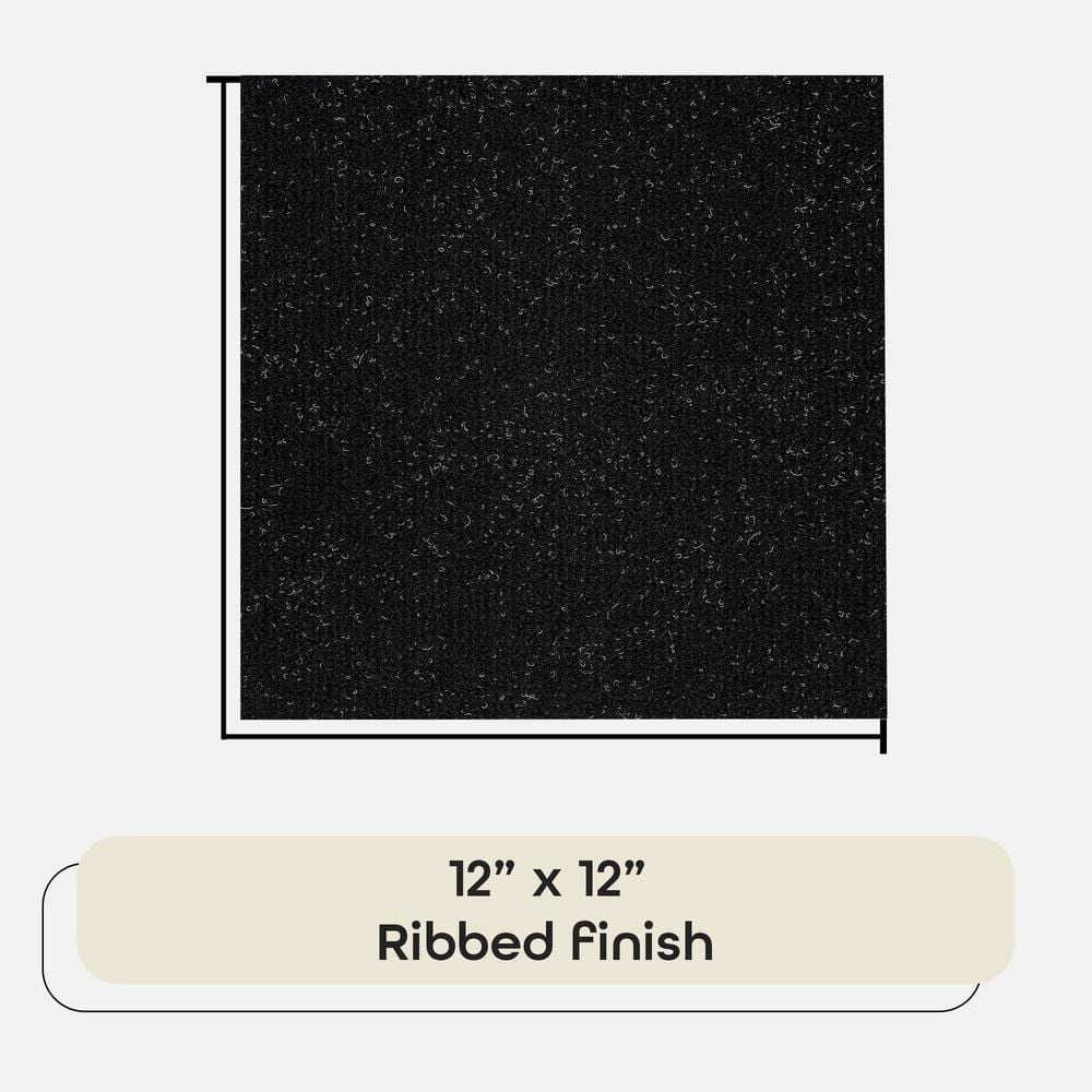 ACHIM Nexus Jet 12 in. x 12 in. Peel and Stick Carpet Tiles (12 Tiles/Case)