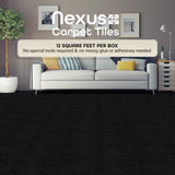 ACHIM Nexus Jet 12 in. x 12 in. Peel and Stick Carpet Tiles (12 Tiles/Case)