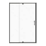 JimsMaison 60 in. W x 71 in. H Pivot Framed Shower Door in Matte Black Finish with Tempered Glass