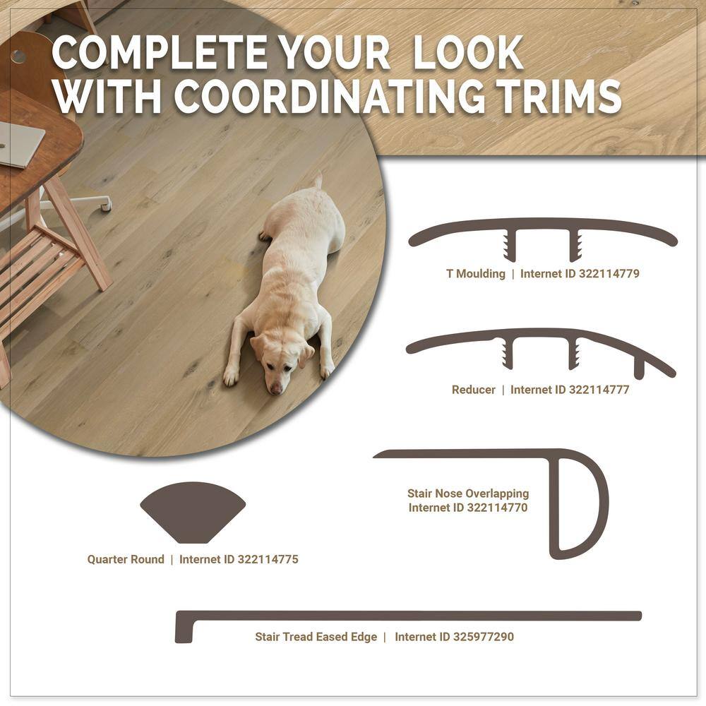 A&A Surfaces Woodridge Jolie Oak 0.28 in. x 6.5 in. Waterproof Wire Brushed Engineered Hardwood Flooring (1040.16 sq. ft./pallet)