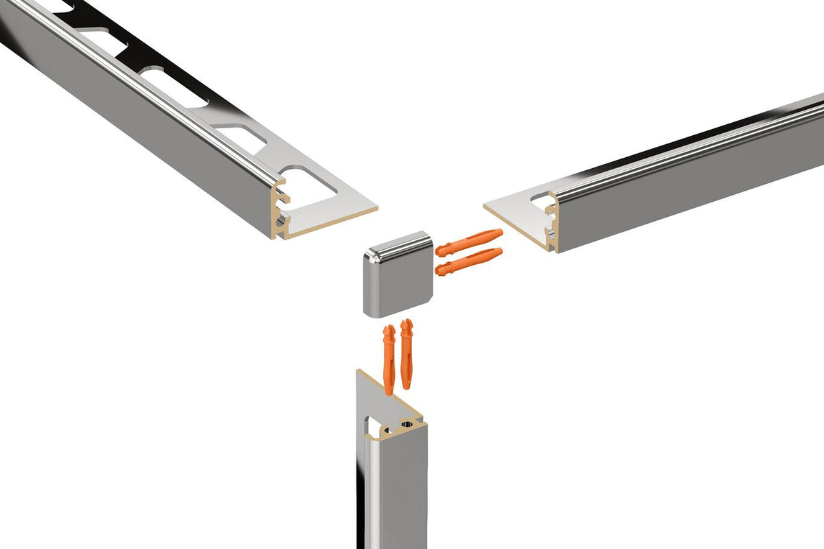 Schluter Systems JOLLY 0.5-in W x 98.5-in L Matte Black Textured Color-Coated Aluminum L-Angle Tile Edge Trim