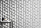 Emser Code White Hex/Wedge/Trapezoid Glazed Ceramic & Porcelain Wall Tile Collection – Multiple 4x9, 5x6, 6x7 Options
