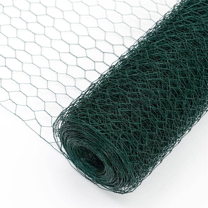 Kahomvis 1/4 in. W. x 3.6 ft. x 197 ft. Outdoor Anti-Rust Chicken Wire Poultry Net Green Galvanized Metal Fence Hardware Cloth