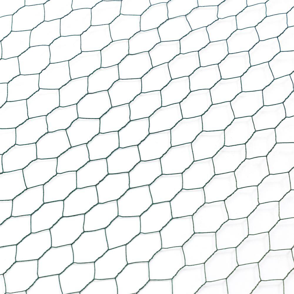 Kahomvis 1/4 in. W. x 3.6 ft. x 197 ft. Outdoor Anti-Rust Chicken Wire Poultry Net Green Galvanized Metal Fence Hardware Cloth