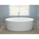 Universal Tubs Sunstone 5.7 ft. Acrylic Flatbottom Air Bath Tub in White