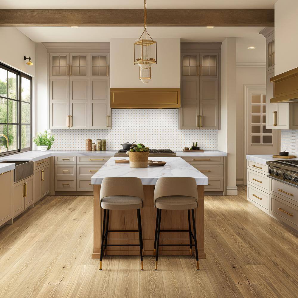 MSI Kentsea White Oak XL 1/2 in. T x 7.5 in. W Tongue and Groove Engineered Hardwood Flooring (1398.96 sq. ft./pallet)