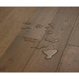 Sure+ Khaki Brown Oak White Oak 1/4 in. T x 6.5 in. W Click Lock Wire Brushed Engineered Hardwood Flooring (21.7 sq.ft./case)