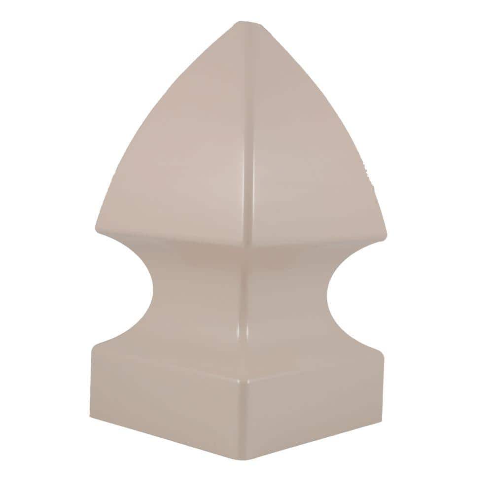 Weatherables 5 in. x 5 in. Khaki Vinyl Gothic Post Cap