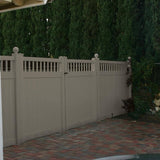 Weatherables Mason 6 ft. H x 8 ft. W Khaki Vinyl Privacy Fence Panel Kit