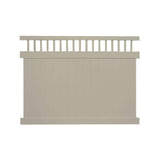 Weatherables Mason 6 ft. H x 8 ft. W Khaki Vinyl Privacy Fence Panel Kit