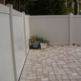 Weatherables Savannah 5 ft. H x 8 ft. W Khaki Vinyl Privacy Fence Panel Kit