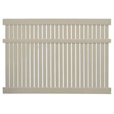 Weatherables Huntington 5 ft. H x 6 ft. W Khaki Vinyl Semi-Privacy Fence Panel Kit