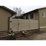 Weatherables Huntington 5 ft. H x 6 ft. W Khaki Vinyl Semi-Privacy Fence Panel Kit
