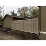 Weatherables Huntington 5 ft. H x 6 ft. W Khaki Vinyl Semi-Privacy Fence Panel Kit