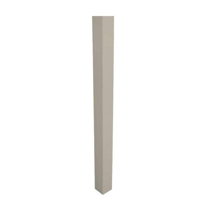Weatherables 5 in. x 5 in. x 7 ft. Khaki Vinyl Fence Blank Post