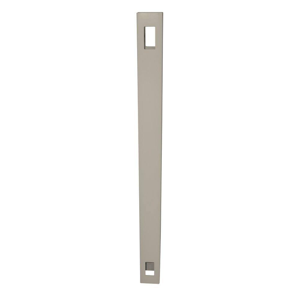 Weatherables 4 in. x 4 in. x 7 ft. Khaki Vinyl Fence Line Post