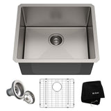 KRAUS Standart PRO Undermount Stainless Steel 21 in. Single Bowl Kitchen Sink