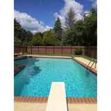 EuroFence Euro Style Estate 4 ft. x 6 ft. King Cedar Aluminum and Composite Horizontal Fence Panel Section