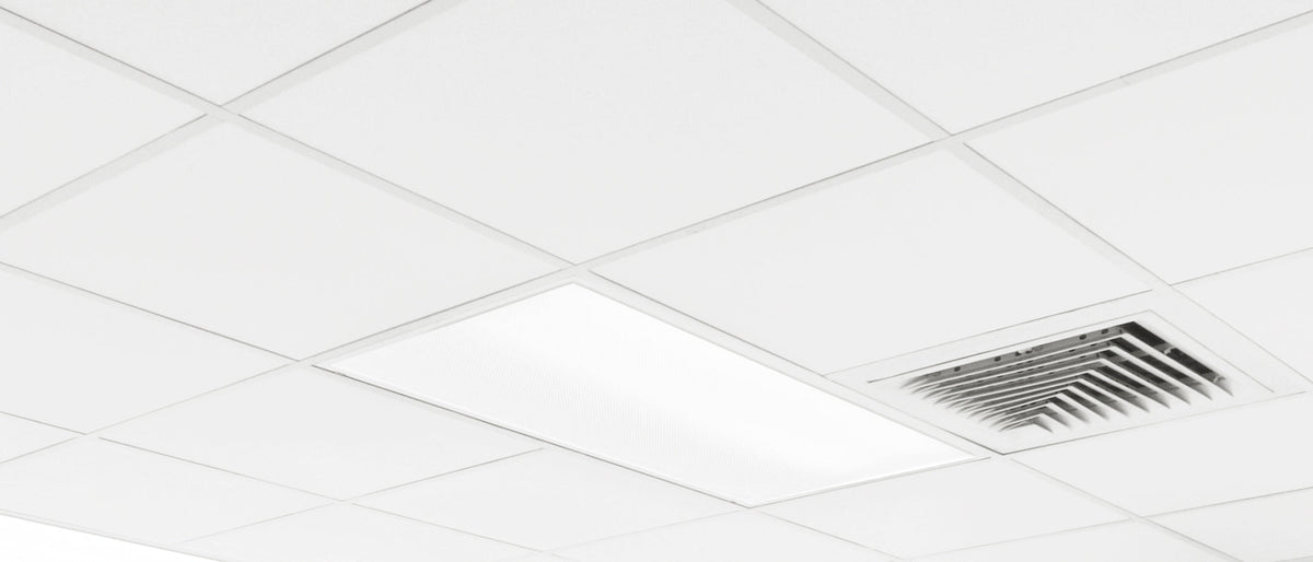 Armstrong Ceilings 24-in x 24-in KITCHEN ZONE White Smooth 15/16-in Drop Acoustic Panel Ceiling Tiles, 16-Pack