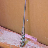 Klein Tools 3/4 in. x 72 in. Flex Auger Bit, Spring Steel Shaft, 3-Flat Shank