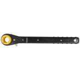 Klein Tools KT151T 4-in-1 Lineman's Ratcheting Wrench, 13 in. Length, SAE Square Sockets (3/4, 13/16, 1, 1-1/8 in.)
