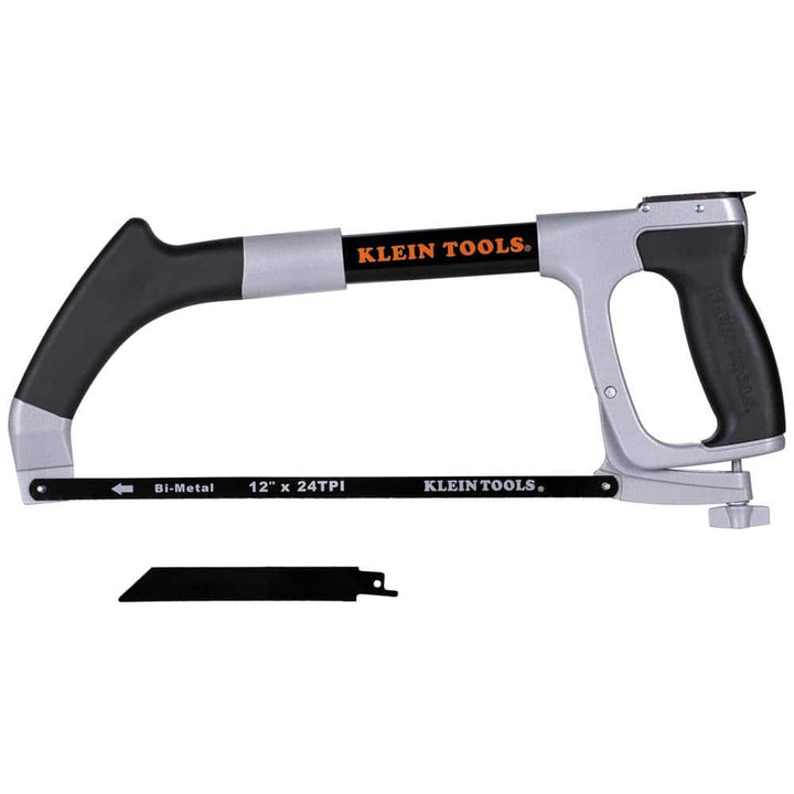 Klein Tools 12 in. High-Tension Hack Saw with Aluminum Handle, 24 TPI Blades (Model 702-12)