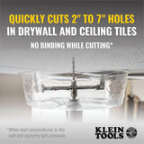 Klein Tools 2 in. to 7 in. Quick Cutter Adjustable Hole Saw, Model 53731