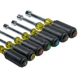 Klein Tools 631SEN 7-Piece Nut Driver Set, 3" Hollow Shafts, Cushion-Grip Handles